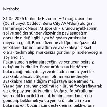 Aldığım Ayakkabı Hızla Deforme Oldu, Firmadan Cevap Alamıyorum!