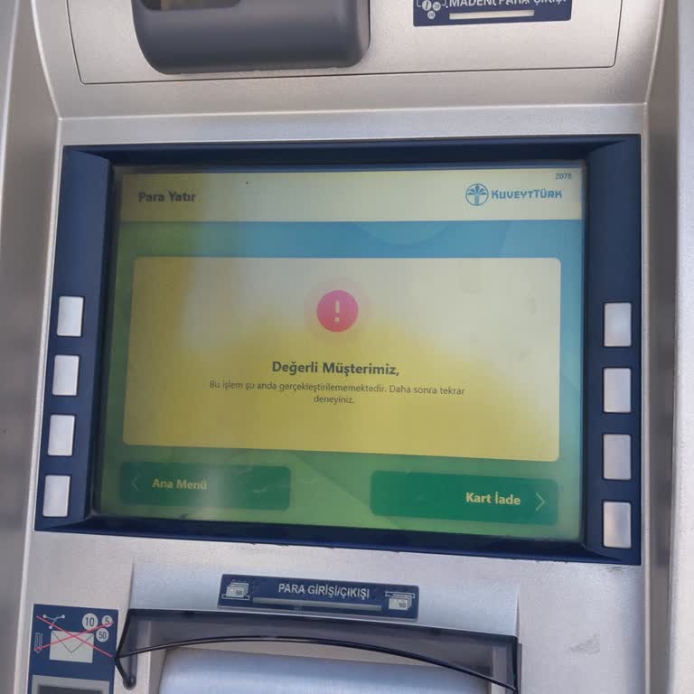 Başakşehir Olimpa AVM'deki Kuveyt Türk ATM'sinin Sürekli Arızalı Olması
