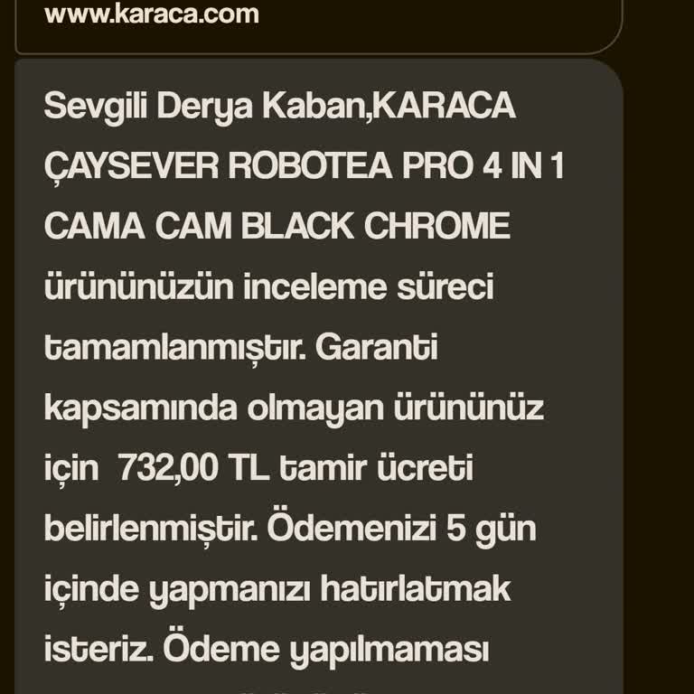 Karaca Robotea Sürekli Arızalanıyor, Servis Desteği Yetersiz