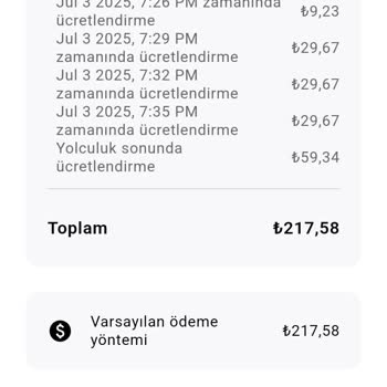 Kısa Mesafe İçin Yüksek Ücretlendirme Ve Şeffaf Olmayan Fiyat Bilgilendirmesi