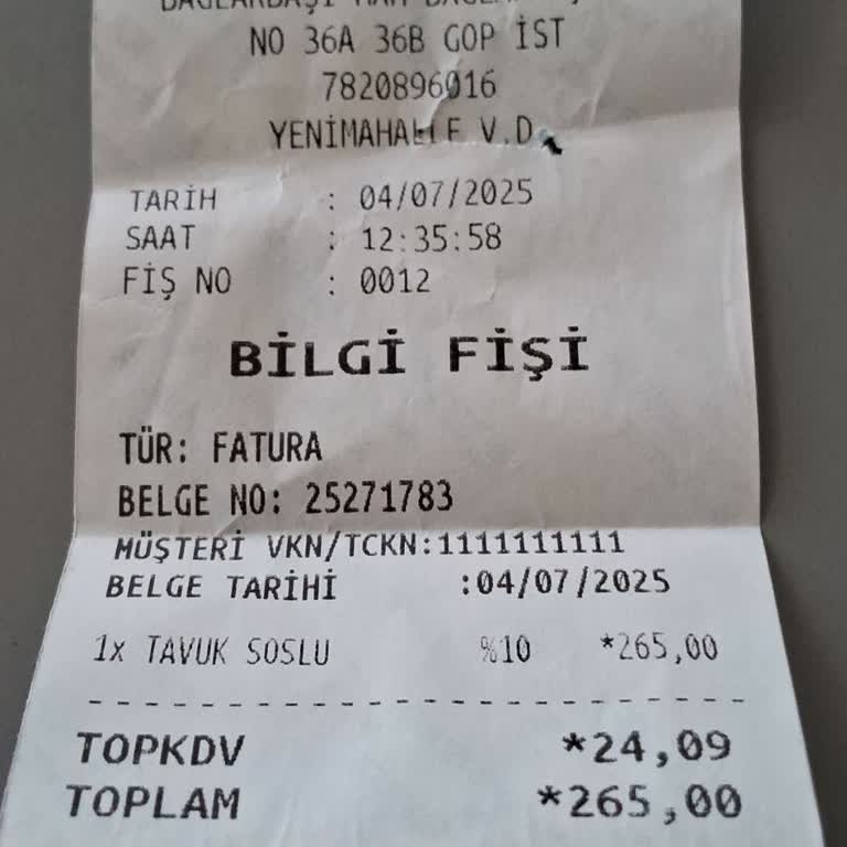 Dürümle Siparişimde Malzeme Eksikliği Ve Kalite Sorunu