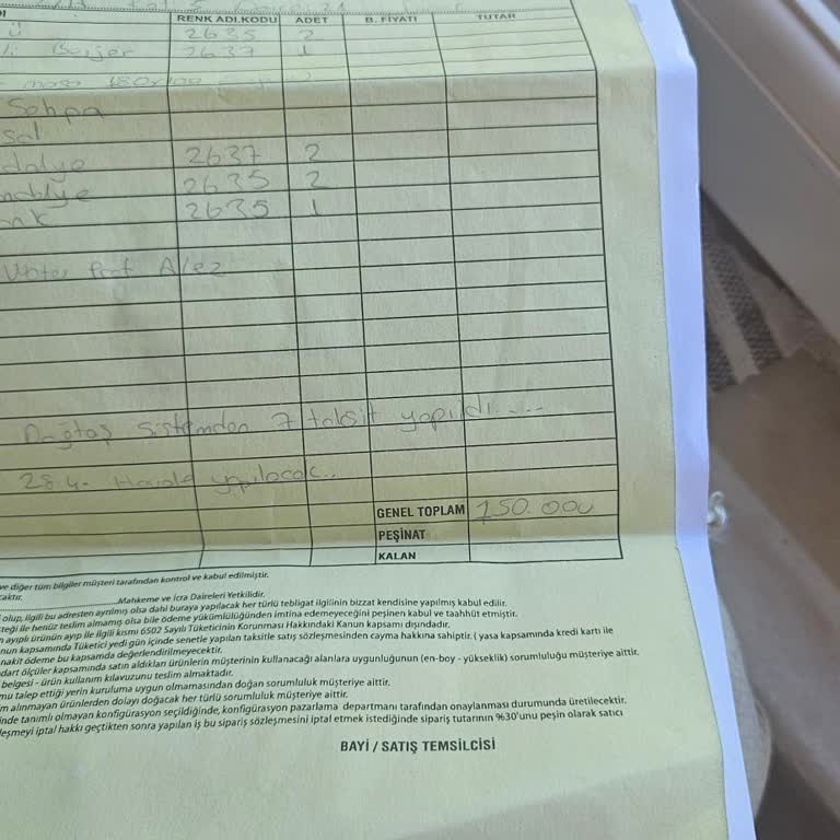 Sözleşmede Eksik Ürün Ve Fiyat Farkı Nedeniyle Mağduriyet Yaşadım