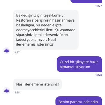 Sipariş İptalinde İlgisizlik Ve Destek Sorunu