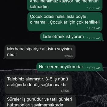 İade Talebimde Müşteri Desteği Yetersiz Ve İletişim Kurulamadı