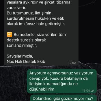 İade Talebimde Müşteri Desteği Yetersiz Ve İletişim Kurulamadı