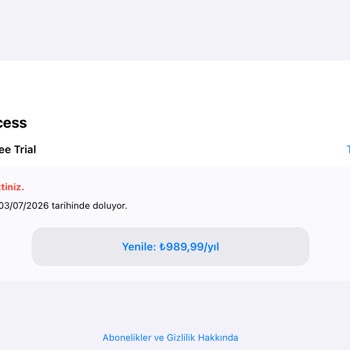 Habersiz Yıllık Abonelik Ücreti Çekildi