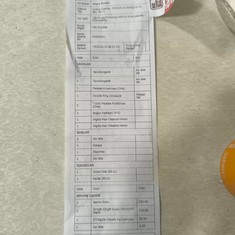 Siparişim Eksik Ve Erimiş Geldi Müşteri Hizmetleri Çözüm Sunmadı