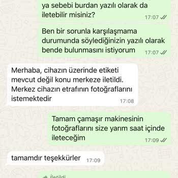 Yanlış Gönderilen Çamaşır Makinesi Ve İade Sorunu