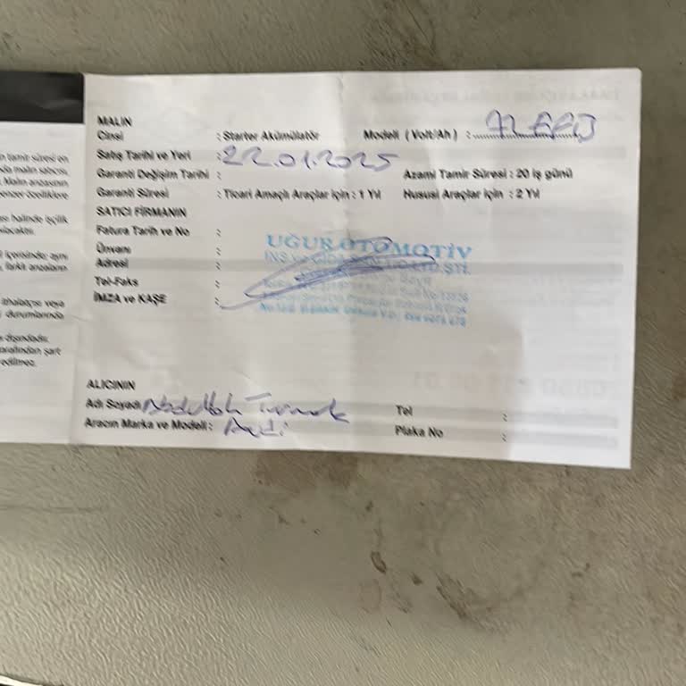 Garanti Kapsamında Yardımcı Olunmayan Akü Sorunu