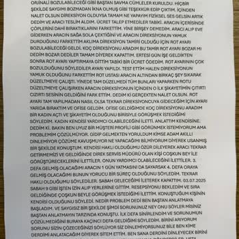 Yanlış Onarım Sonrası Artan Direksiyon Sorunları Ve Mağduriyet