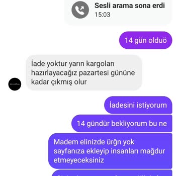 Siparişim 14 Gündür Kargoya Verilmedi İade Talebim Reddedildi
