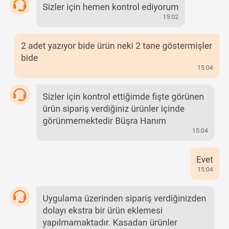 Trendyol Markette Almadığım Ürün Fişte Yer Aldı Temsilci Çelişkili Açıklama Yaptı