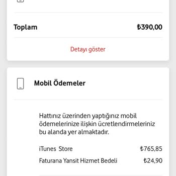 Vodafone İTunes Adı Altında Faturamdan Bilgim Dahilinde Olmadan Ödeme Alınıyor