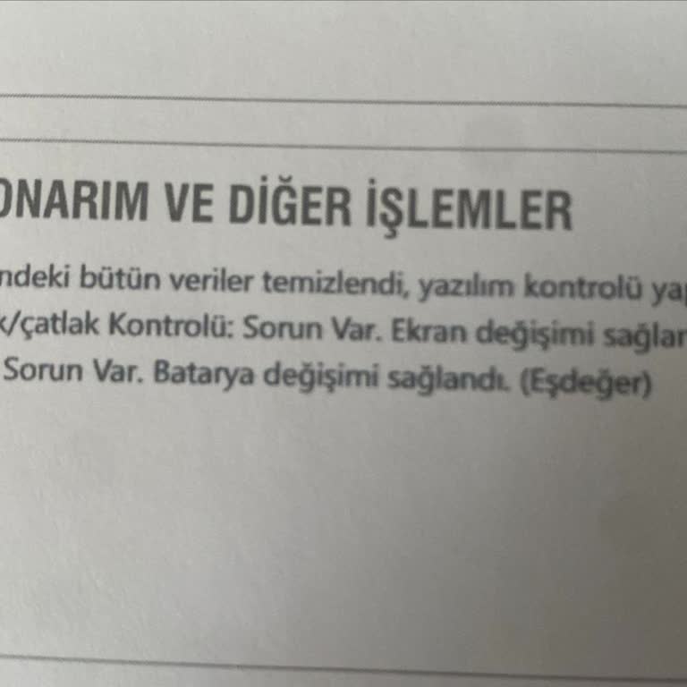 Orijinal Diye Satılan Cihazın Ekranı Sahte Çıktı, Mağdur Oldum