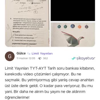 Karekodlu Video Çözümleri Olmayan Kitap Hayal Kırıklığı Yarattı
