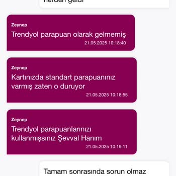 Kullandığım ParaPuanlar Eksiye Düştü Mağdur Oldum