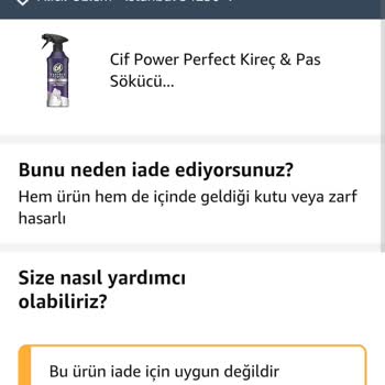 Hasarlı Ürün İçin İade Talebim Reddedildi, Mağduriyetimin Giderilmesini İstiyorum