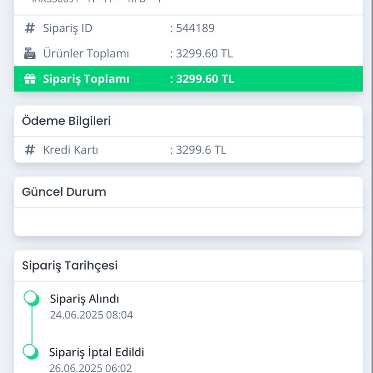 İptal Edilen Siparişin Ücreti 12 Gündür İade Edilmedi