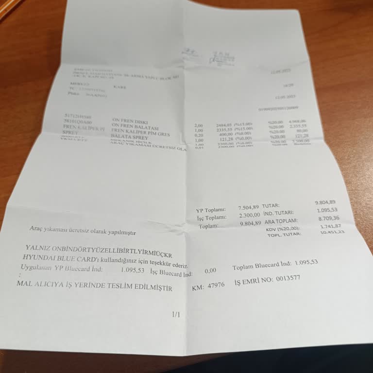 Bir Buçuk Ayda Disk Yamulması Ve Garanti Sorunu