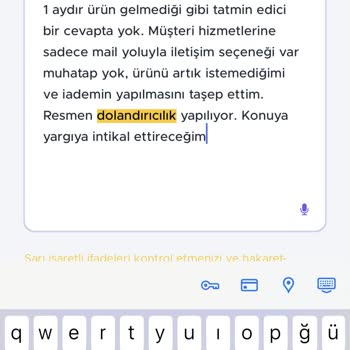 Sipariş Verdiğim Ürün Bir Ay Geçmesine Rağmen Teslim Edilmedi