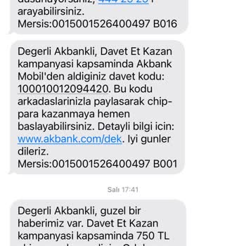Akbank Kazandığım Chip-Para Haksız Yere İptal Edildi