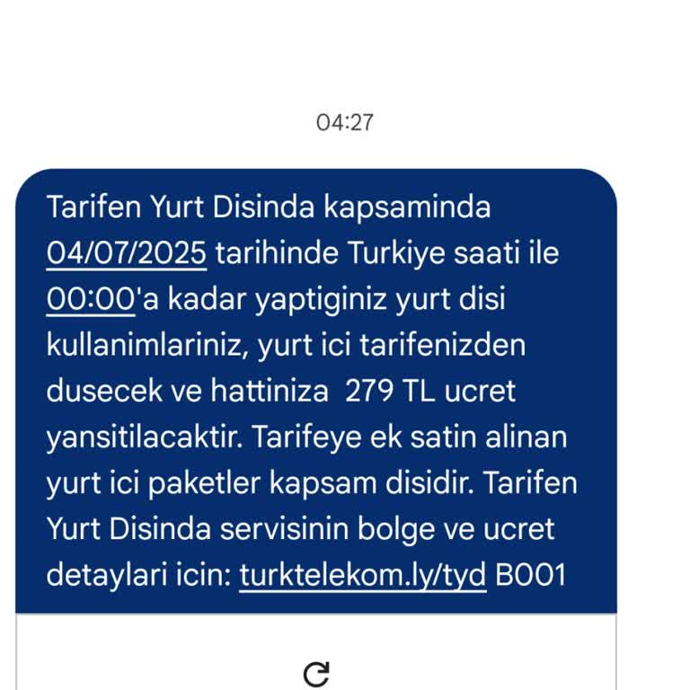 Yurt Dışı Kullanımı Olmadan Faturama Ekstra Ücret Yansıtıldı