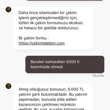 Kazandığım Paranın Ödenmemesi Ve Ek Ücret Talepleri