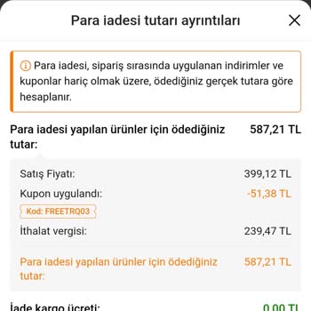 Temu'dan İade Edilen Ürünün Ücret İadesi Gecikti