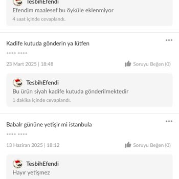 Tesbih Efendi Yanlış Renkli Tesbih Kutusu Gönderildi, Müşteri Hizmeti Yetersiz