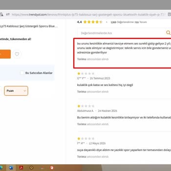 Lenovo Bluetooth Kulaklıkta Sürekli Kopma Ve Yetersiz Teknik Destek