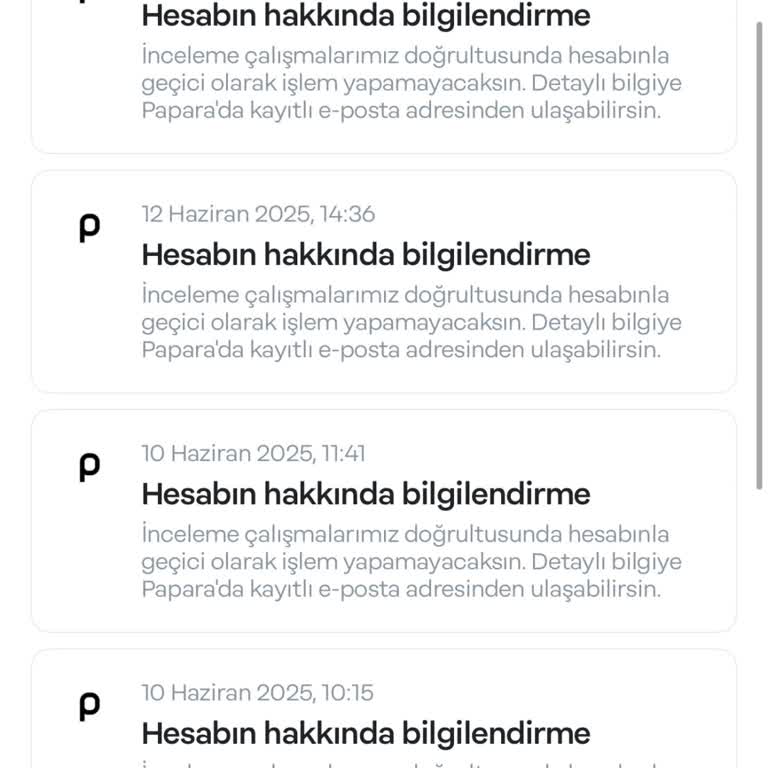 Papara Hesabımın Uzun Süredir İncelemede Olmasının Sebebini Öğrenmek İstiyorum