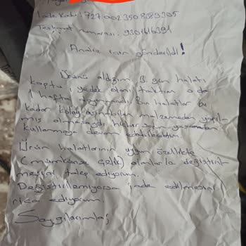 Kullanılmış Ve Arızalı Egzersiz Aleti Gönderildi