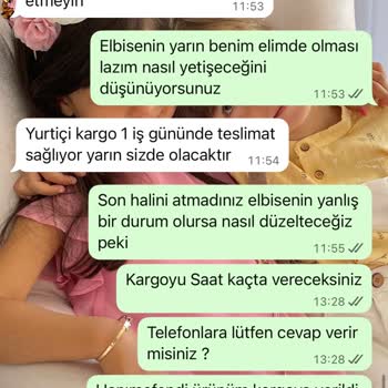 Sipariş Edilen Elbiselerin Geç Ve Eksik Teslim Edilmesi