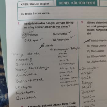 Soru Şıklarında Ciddi Hatalar Var, Dikkat Edilmeli