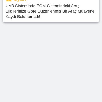 Araç Muayene Raporuna E-Devlet Üzerinden Erişemiyorum