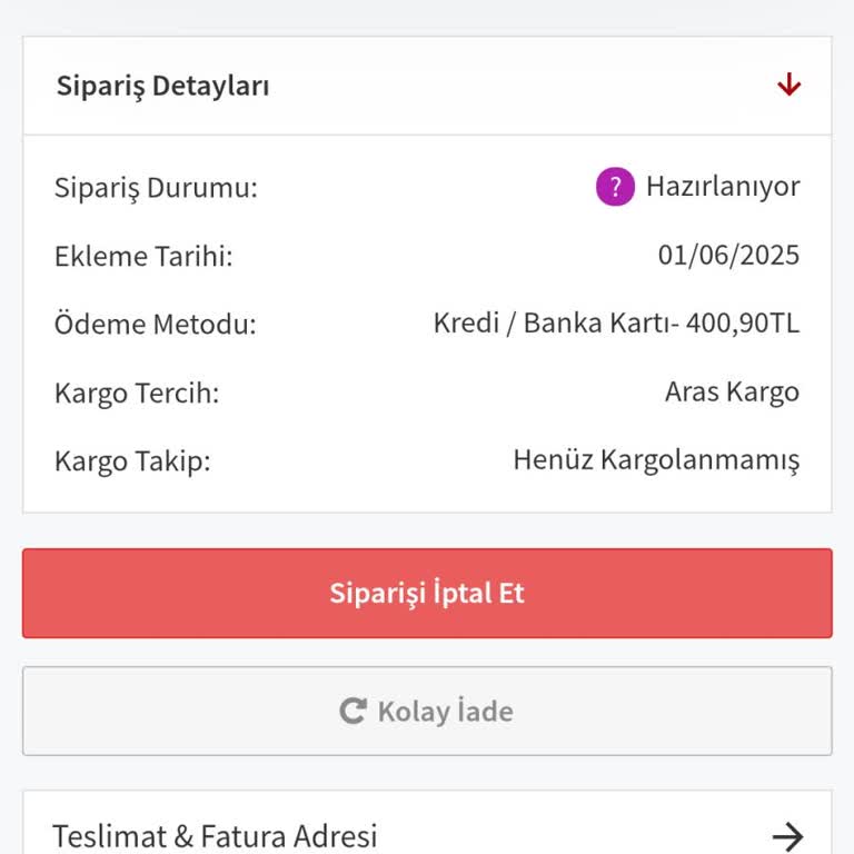 Siparişim Bir Aydır Kargoya Verilmedi Hesaplar Kapandı Tekrar Açıldı