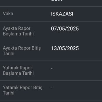 SGK İş Kazası Rapor Ücretimin Ödenmemesi Ve Yanlış Vaka Türü Kaydı