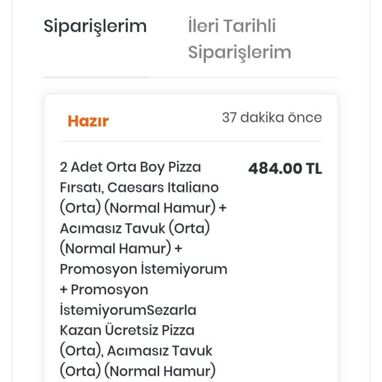 Gece Siparişimde POS Sorunu Ve Ücretsiz Pizzamın Teslim Edilmemesi