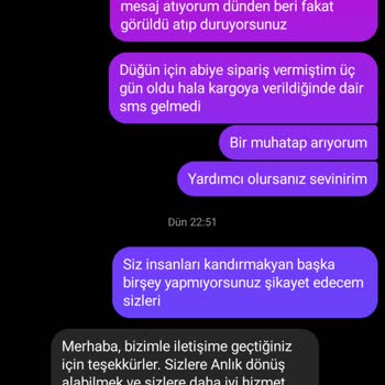 Instagramdan Alınan Abiye Siparişi Sonrası İletişimsizlik Ve Ürün Teslim Edilmemesi