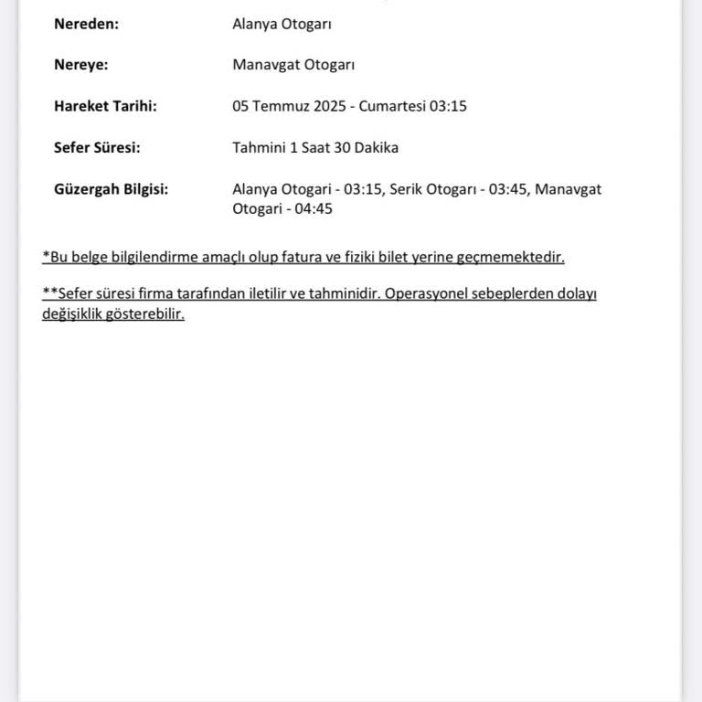 Obilet Otobüs Alanya Otogarına Uğramadan Gitti Mağdur Oldum