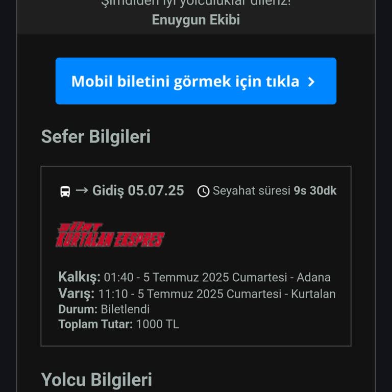 Otobüs Saatindeki Değişiklik Hakkında Bilgilendirilmedim