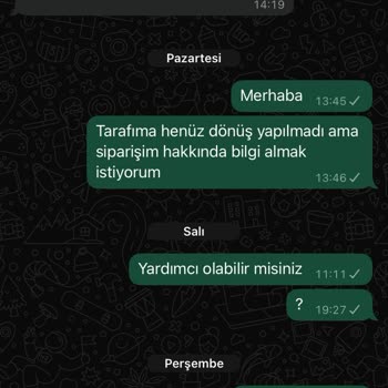 Sipariş Sonrası İletişimsizlik Ve Ulaşamama Sorunu Yaşadım