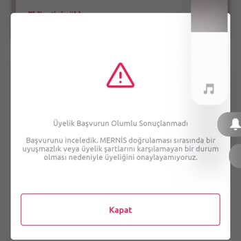 Tiktak Üyeliğim Ehliyet Süresi Nedeniyle Onaylanmadı Mağdur Oldum
