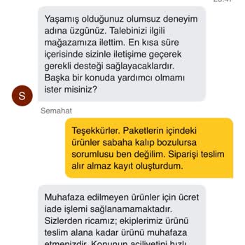Patlayan Kolalar Ve Eksik Kıyma İle Rezil Olan Sipariş Ve İlgisiz Müşteri Hizmeti