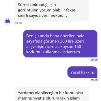 Getir Yemek'te Geçersiz İndirim Kodu Ve Yanıltıcı Kampanya Reklamı Mağduriyeti