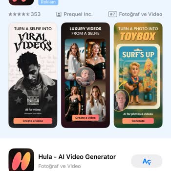 Hula - Al Video Generator 2 Video Başına 179,99 TL Ücret İstenmektedir