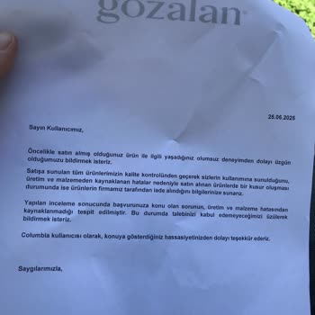 Columbia Ayakkabıda Erken Deformasyon Ve Garanti Sürecinde Hayal Kırıklığı