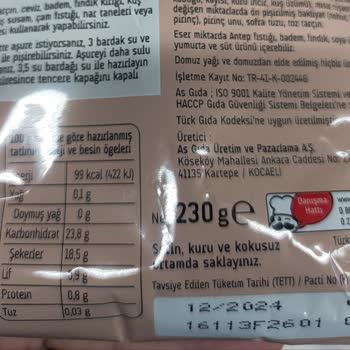 Migros'tan Aldığım Pakmaya Aşure Son Kullanma Tarihi Geçmiş Çıktı