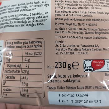 Migros'tan Aldığım Pakmaya Aşure Son Kullanma Tarihi Geçmiş Çıktı