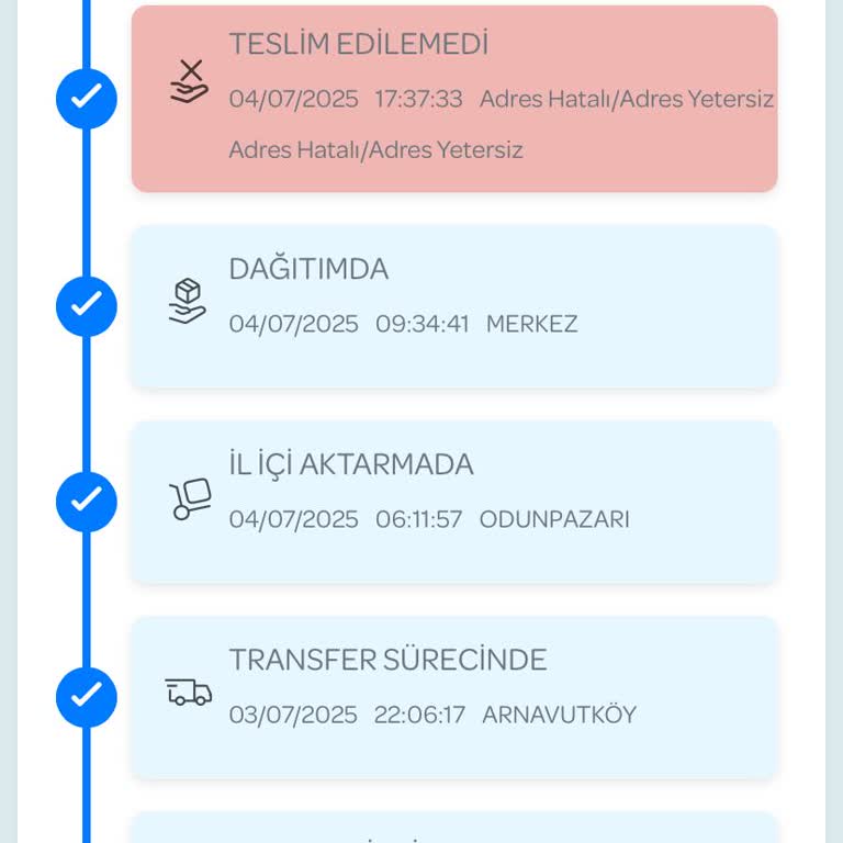 Kargom Adresimde Olmama Rağmen Teslim Edilmedi Sürekli Farklı Adrese Yönlendiriliyor
